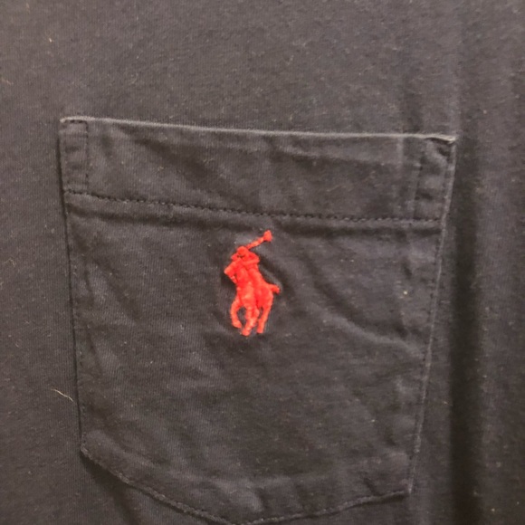 Polo Ralph Lauren, Large, Navy Blue Pocket T-Shirt - Picture 3 of 4